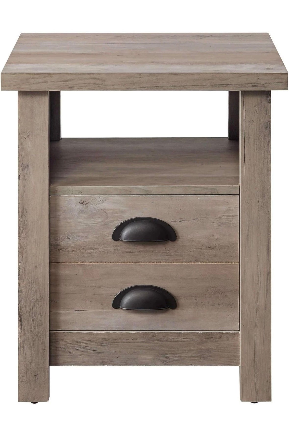 Better Homes and Gardens Granary Modern Farmhouse End Table - Rustic Gray